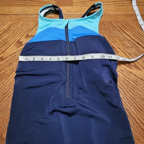 Lands End Sporty Racerback Swimsuit size 10 - Picture 3 of 6